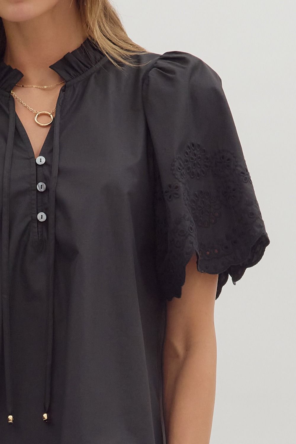 On The Record Top - Black