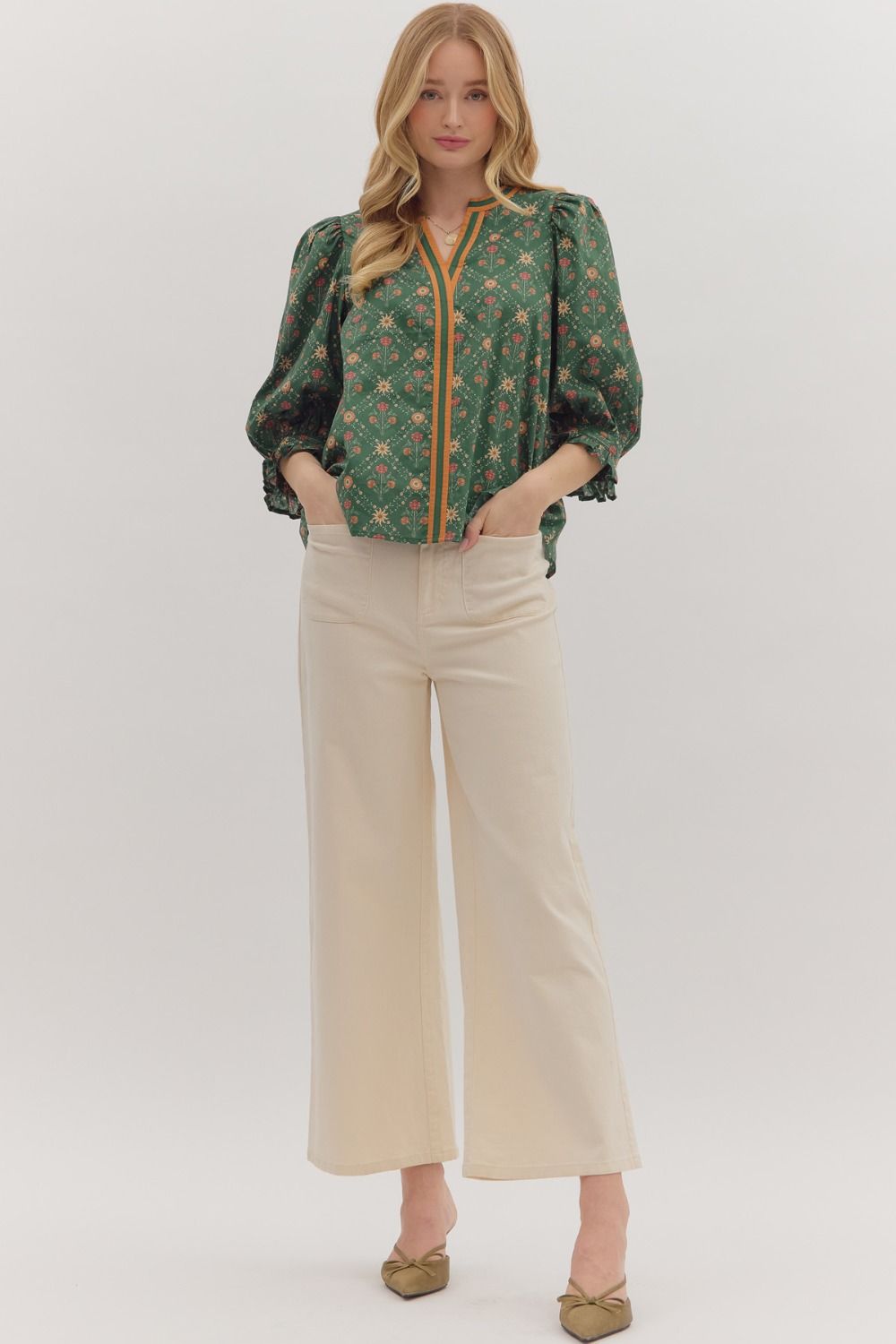 Deep Roots Top - H Green