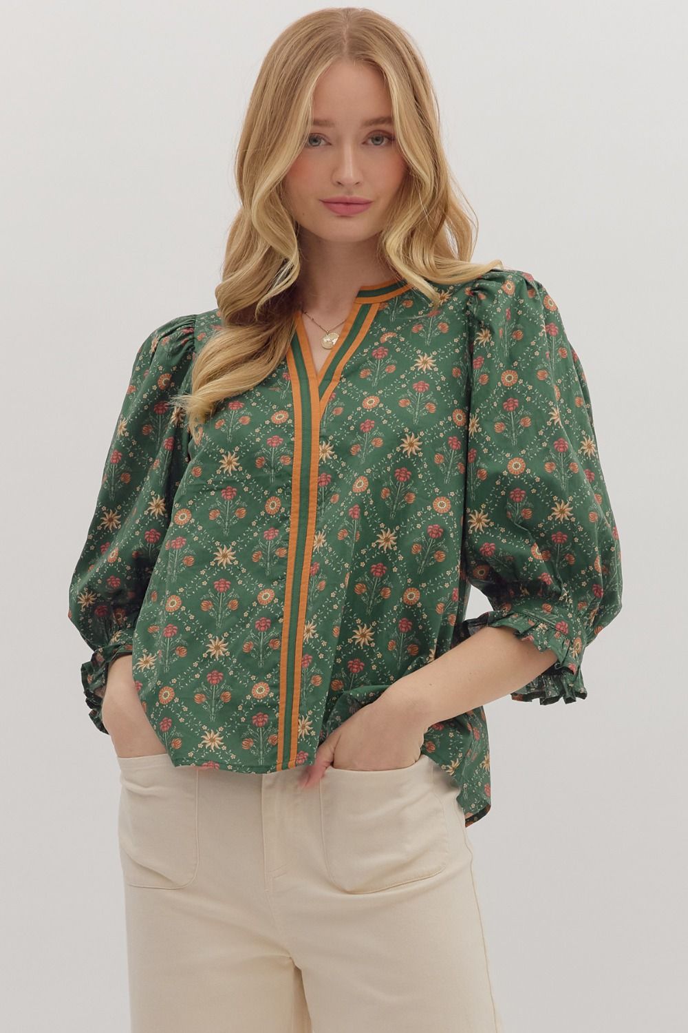 Deep Roots Top - H Green