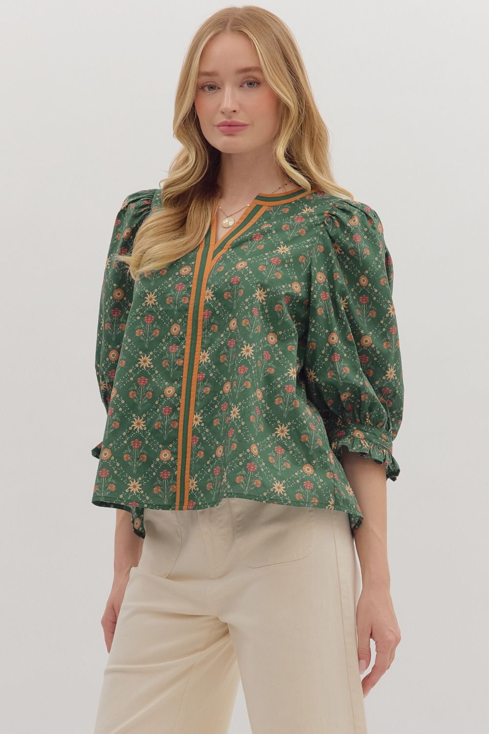 Deep Roots Top - H Green