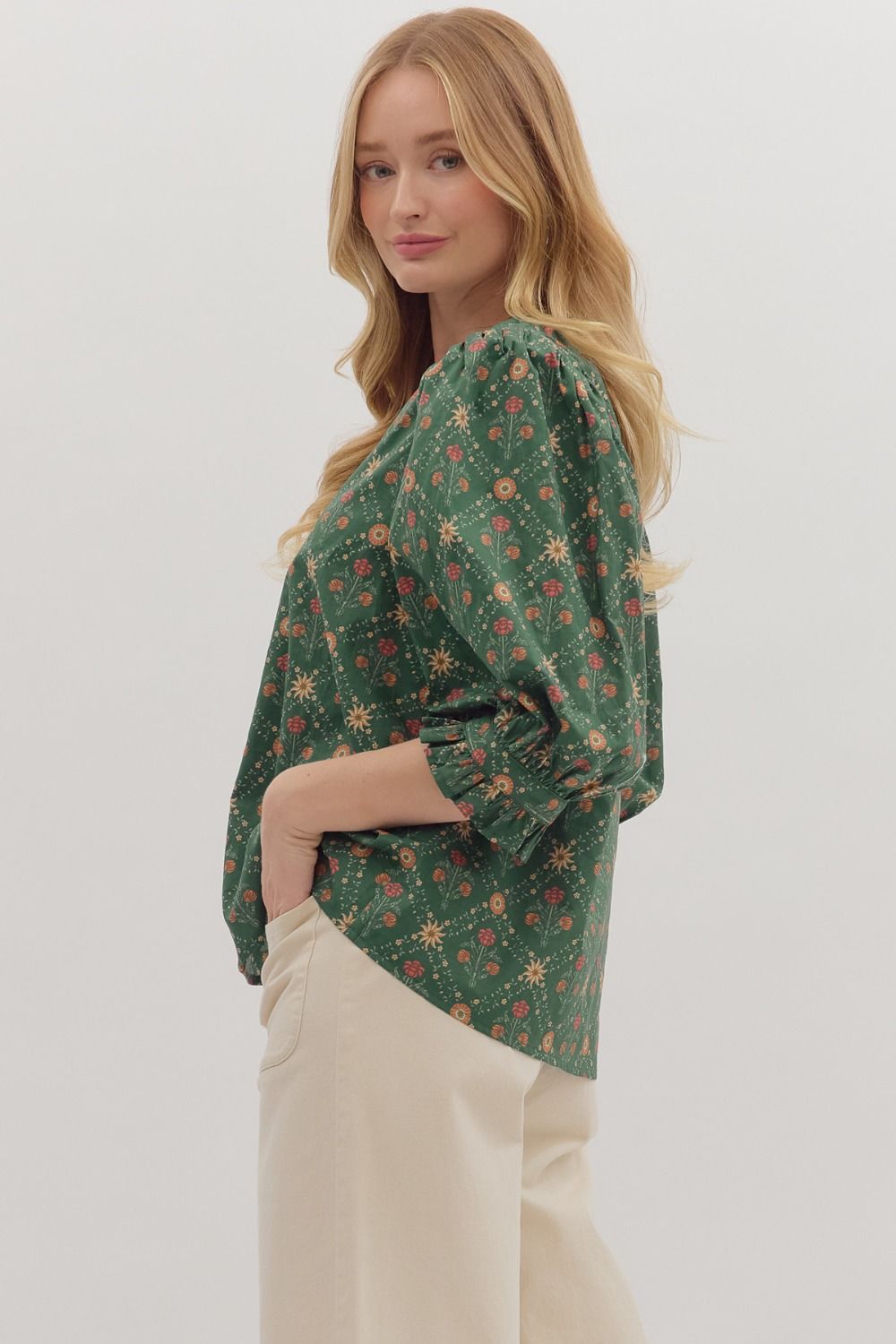 Deep Roots Top - H Green