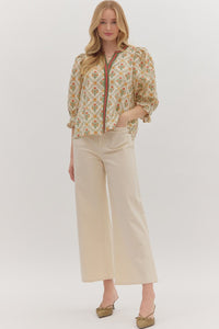 Deep Roots Top - Ecru