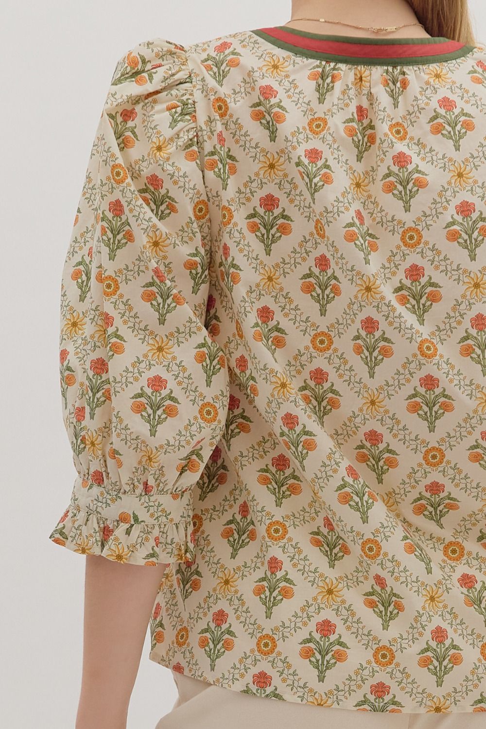 Deep Roots Top - Ecru