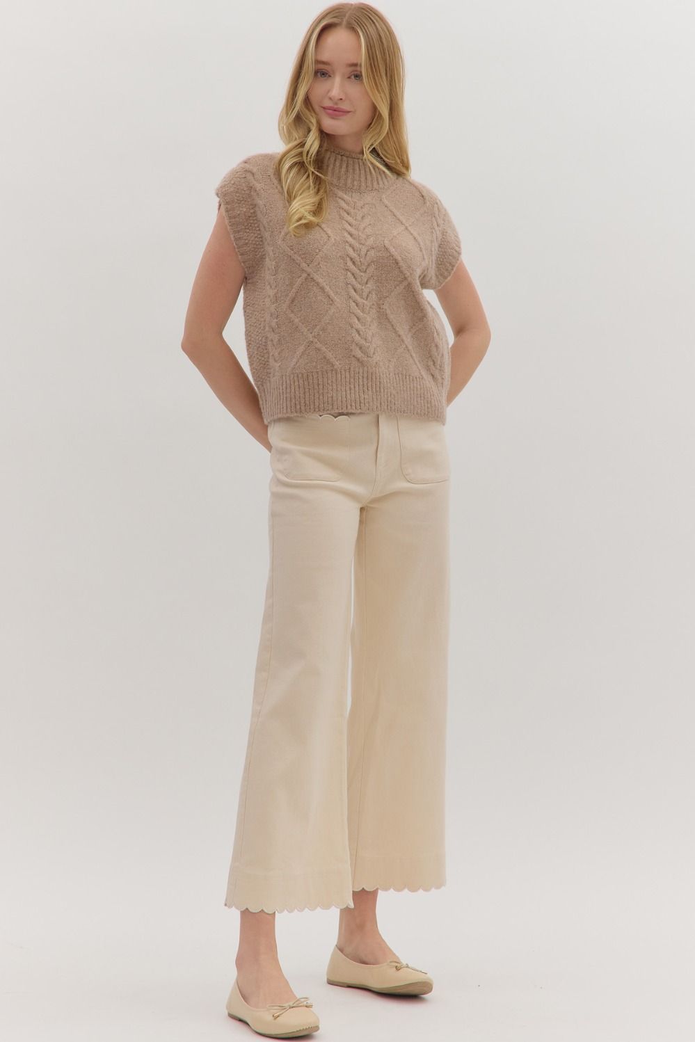 Warm Embrace Sweater Top - Oatmeal