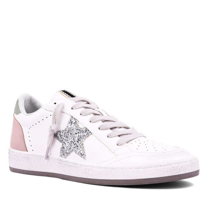 Paz Silver Sparkle Goose Sneakers ((LOW STOCK - Size 6 1/2 & 8)