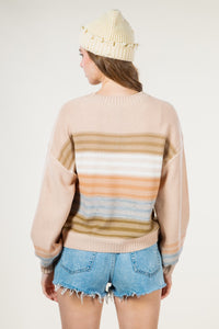 Moving Along Striped Sweater