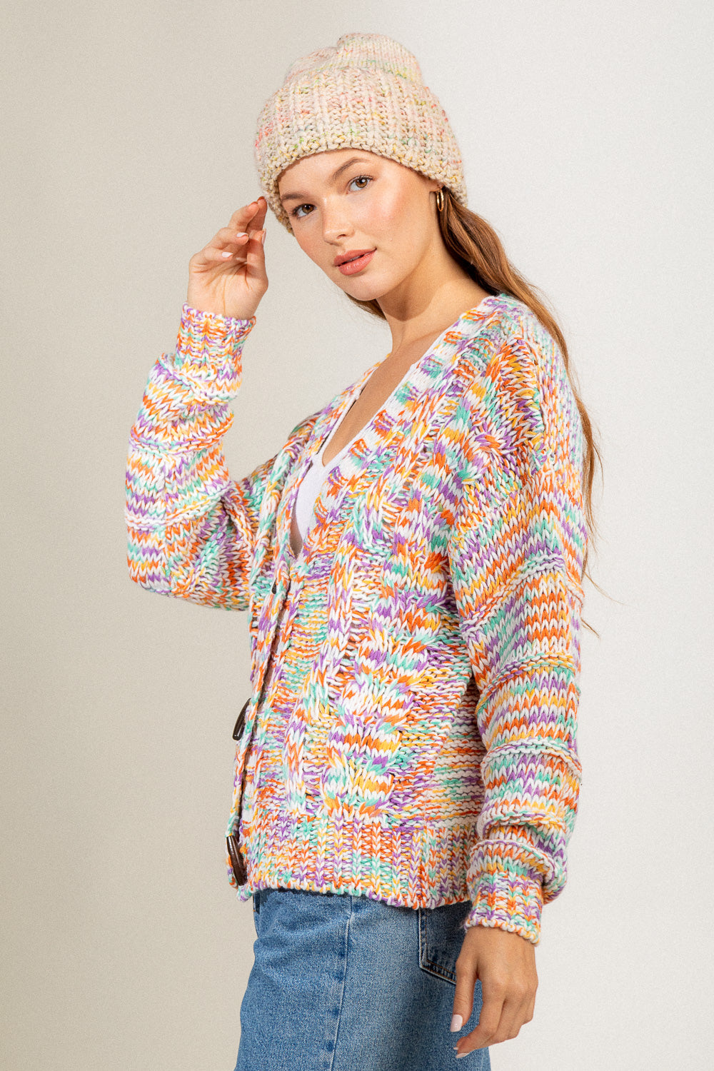 Urban outfitters hot sale rainbow cardigan