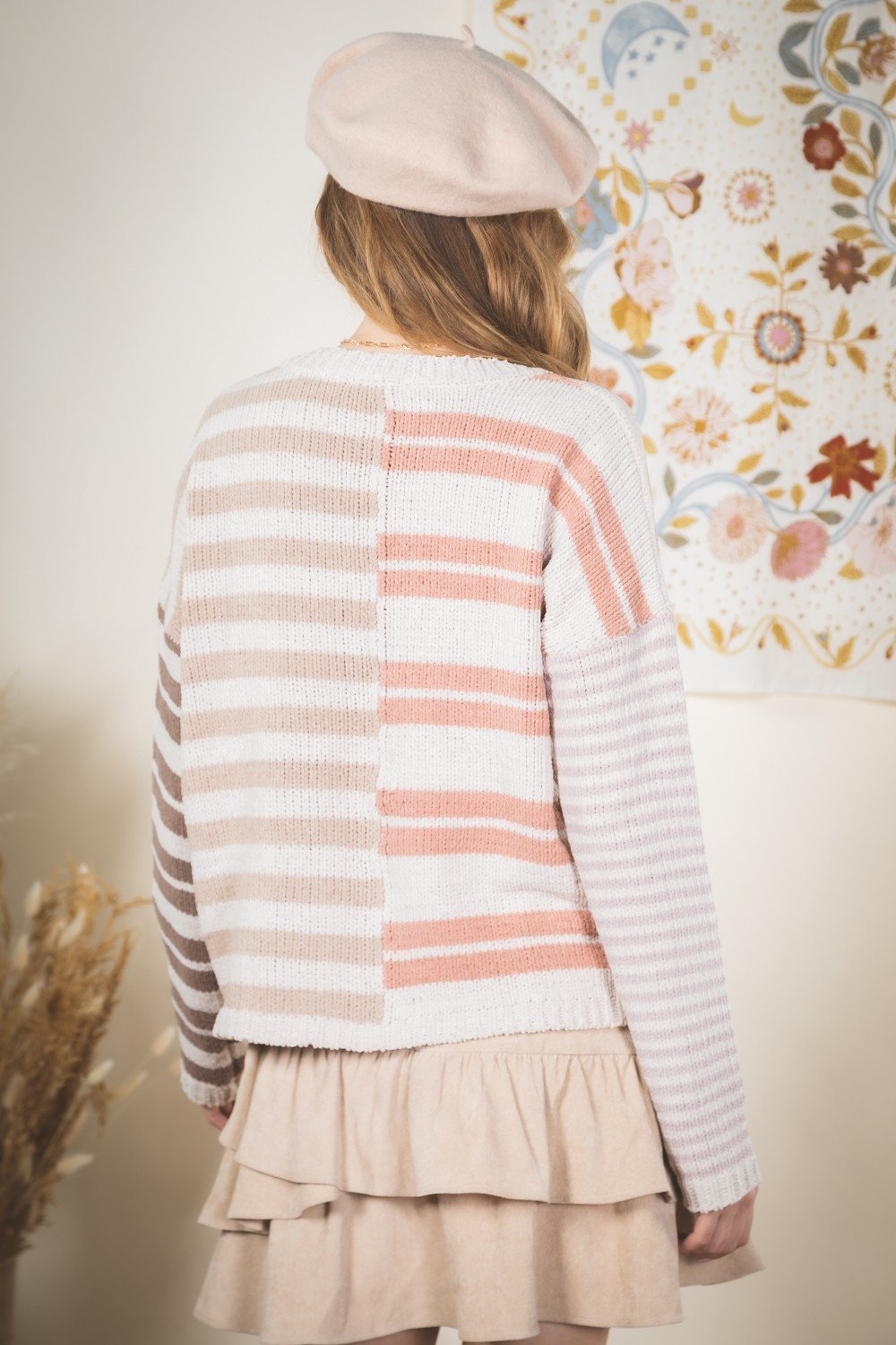 Out Of Line Sweater - Cream