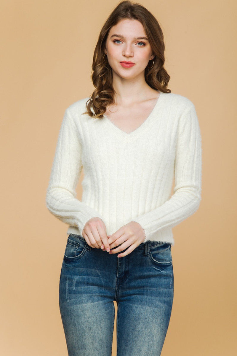 Along For the Ride Sweater - Cream