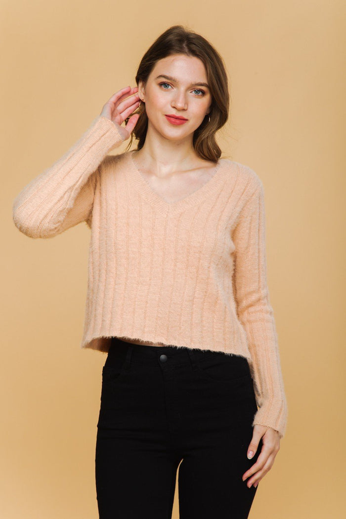 Along For The Ride Sweater - Blush