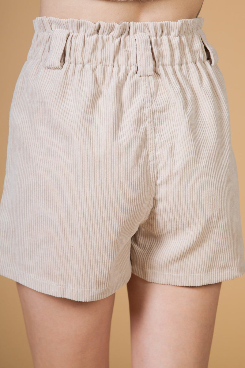 How Cord It Be Shorts - Beige