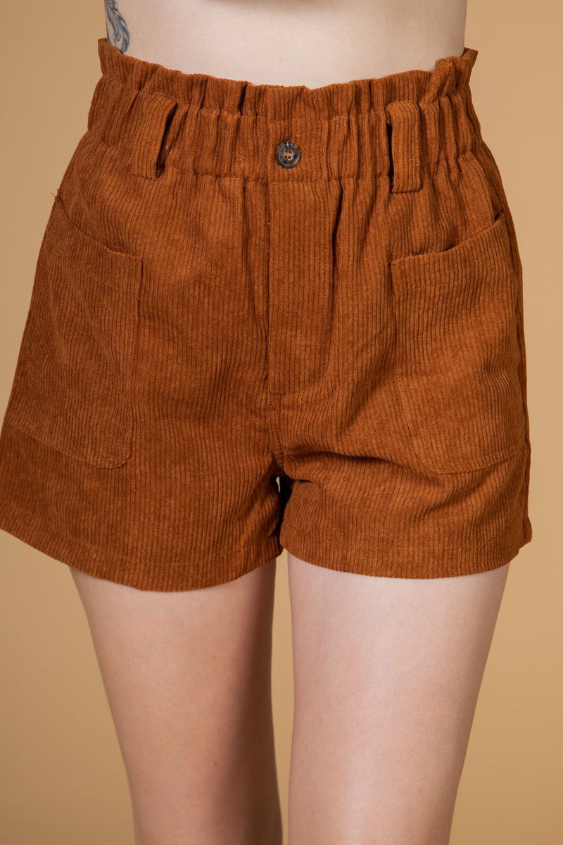 How Cord It Be Shorts - Camel
