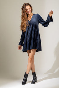 Shoot The Breeze Dress - Midnight