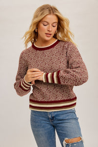 Junior Varsity Sweater - Burgundy