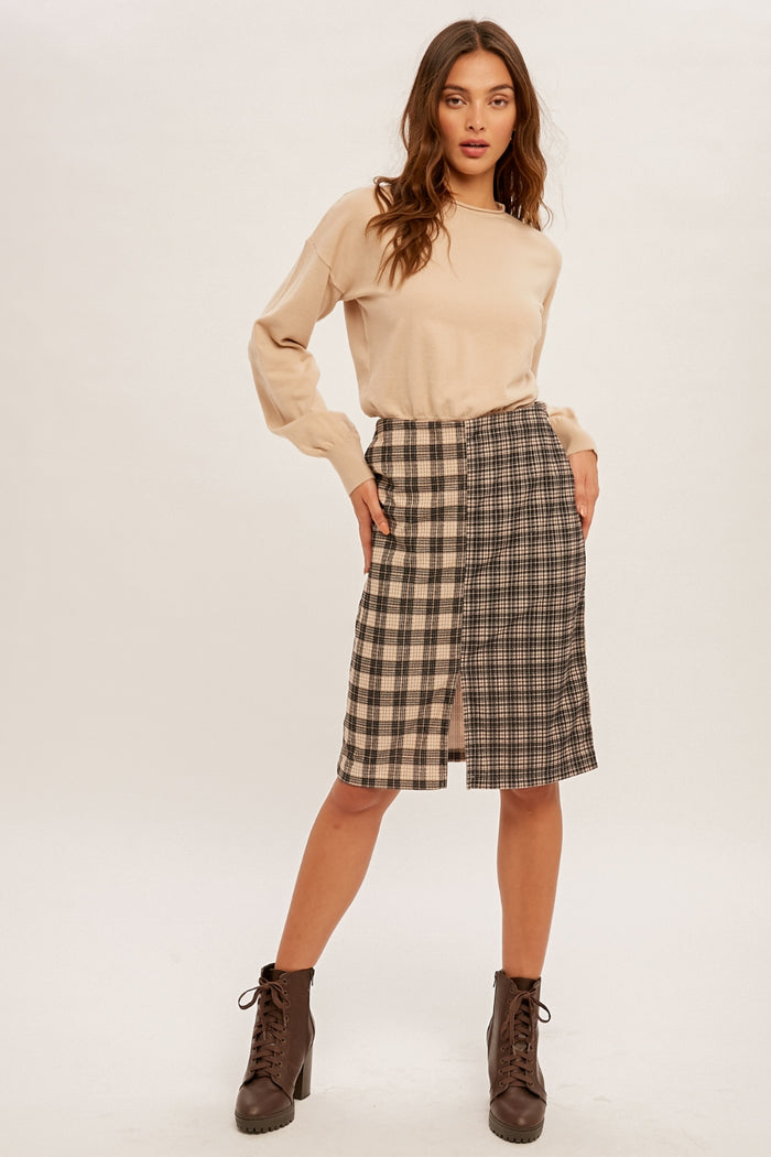 Long Division Skirt - Taupe