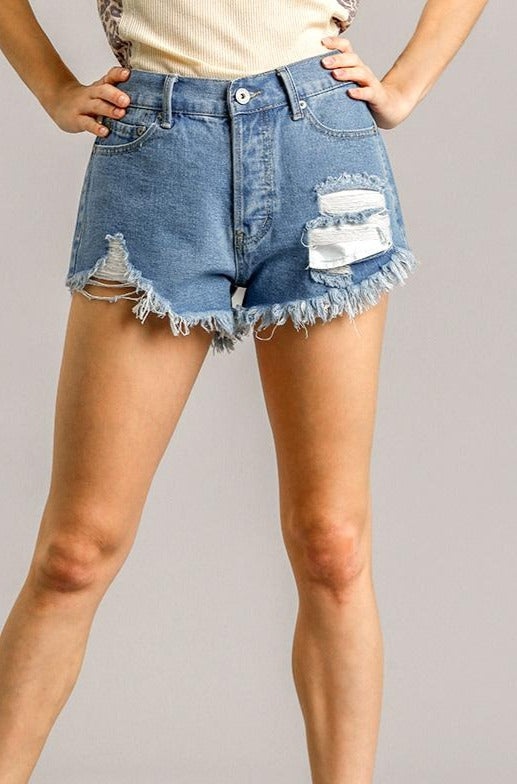 Today's The Day Denim Shorts - Light Wash