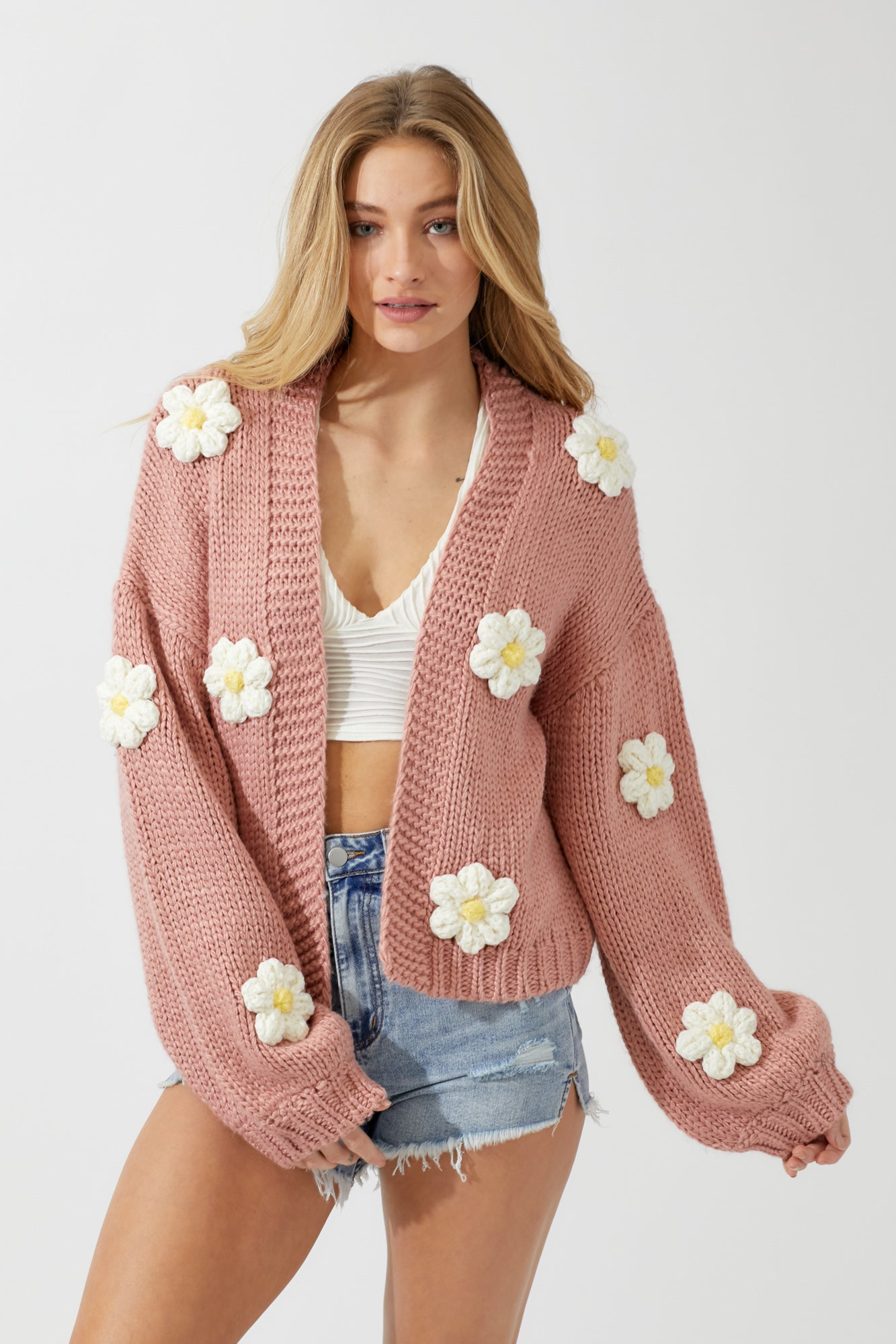 Come Into Bloom Cardigan - Dusty Rose – Sage in Bloom