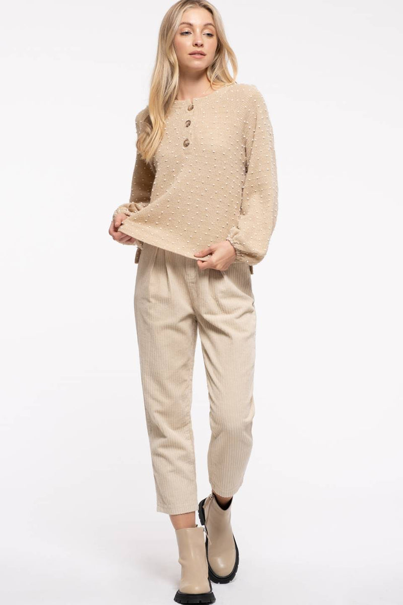 Special Touch Top - Khaki