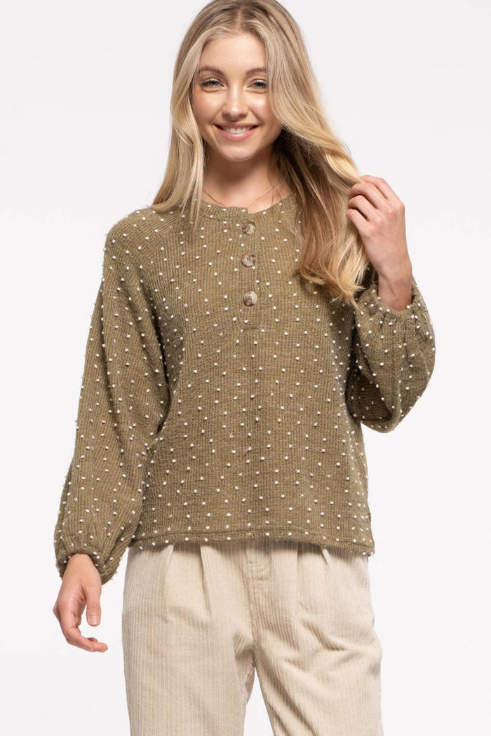 Special Touch Top - Olive