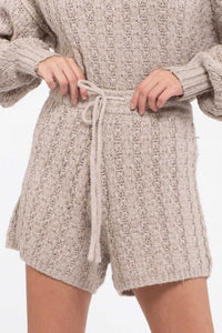Snuggle By The Fire Shorts - Taupe