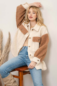 Wild And Woolly Shacket - Cream