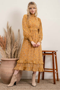 Many A New Day Dress - Dusty Yellow