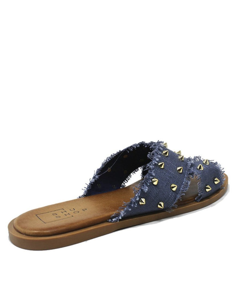 Berta Flat Sandals - Blue
