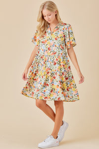 Blossom In Joy Dress - Natural