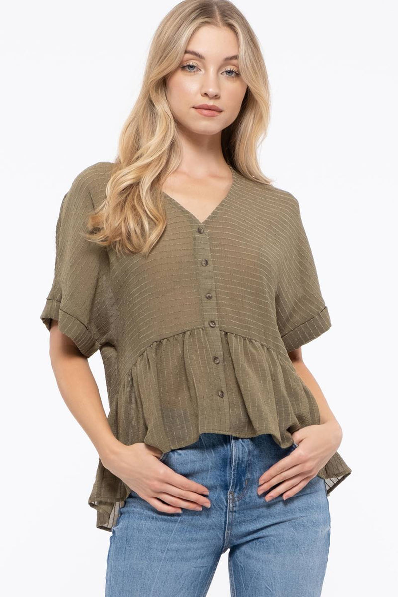 Spice Of Life Top - Olive