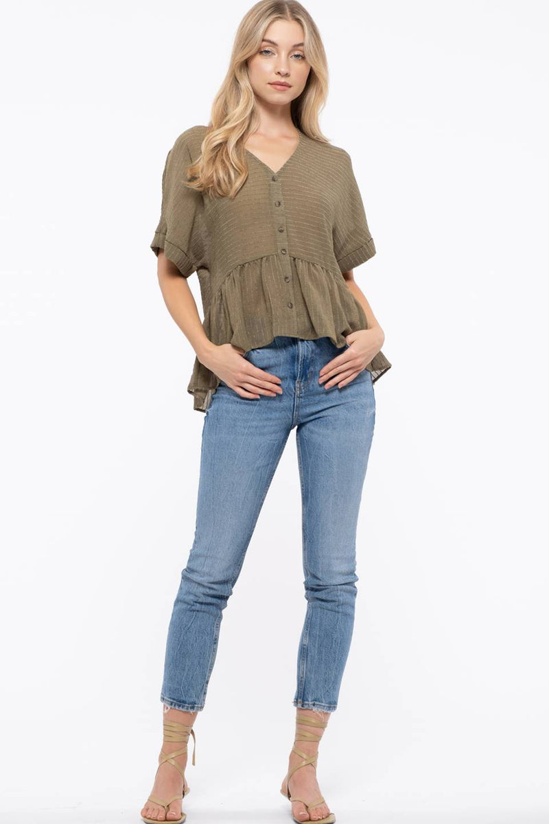 Spice Of Life Top - Olive