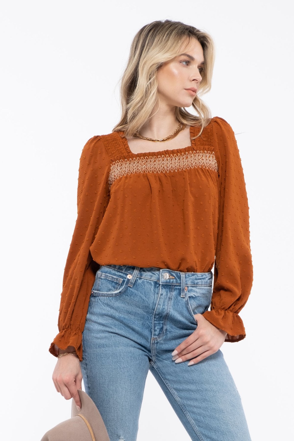 Count My Blessings Top - Copper