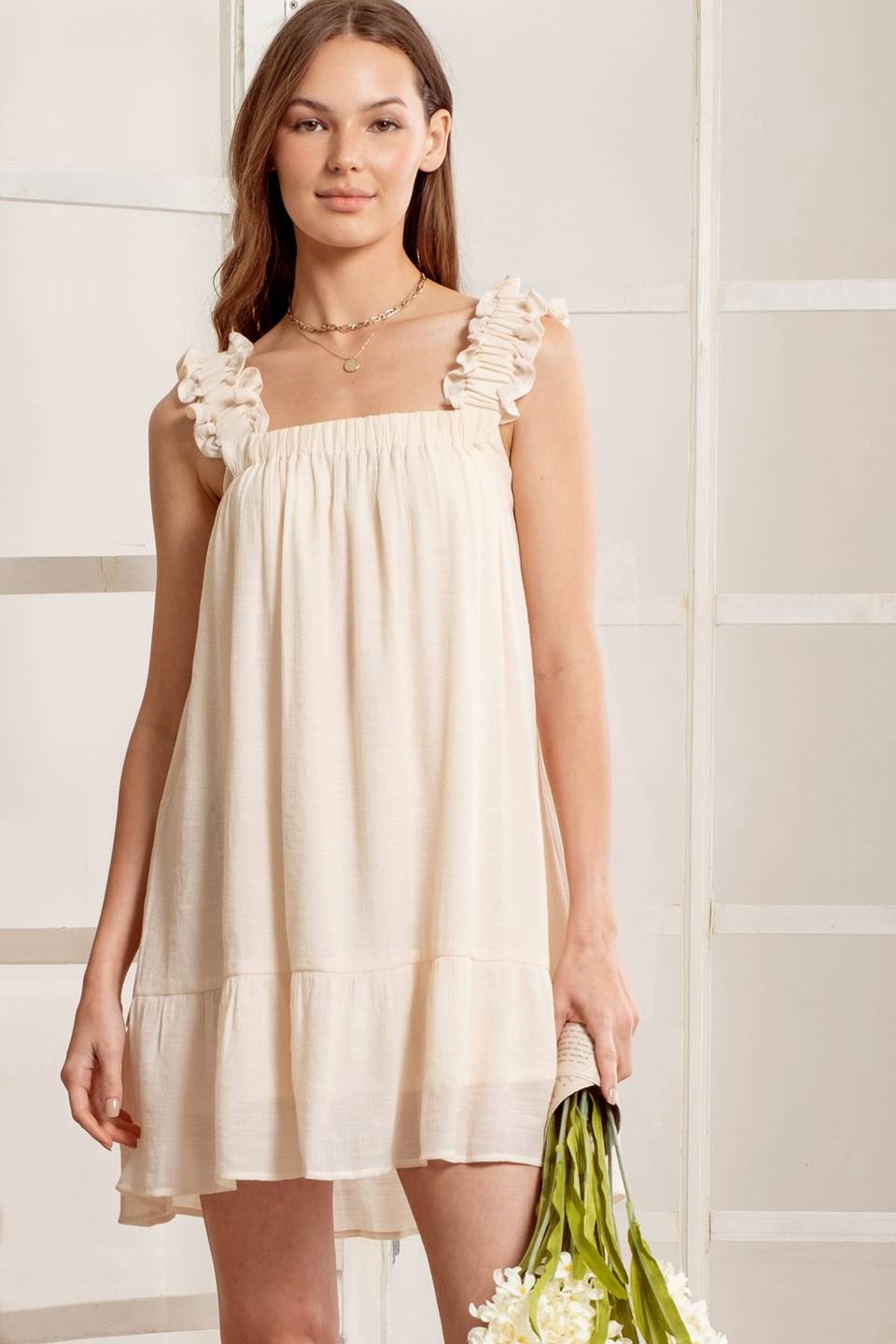 Simple Perfection Dress - Cream