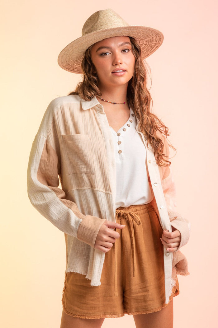 Color In Your Life Top - Cream