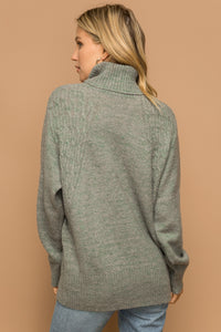 Just Rolling Along Sweater - Sage