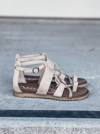 Cleopatra Cream Gladiator Sandals