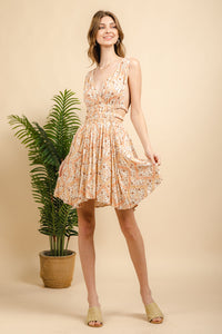 Country Blooms Dress - Rust