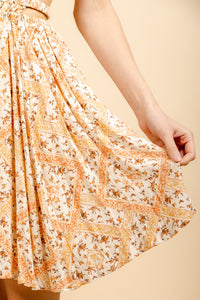Country Blooms Dress - Rust