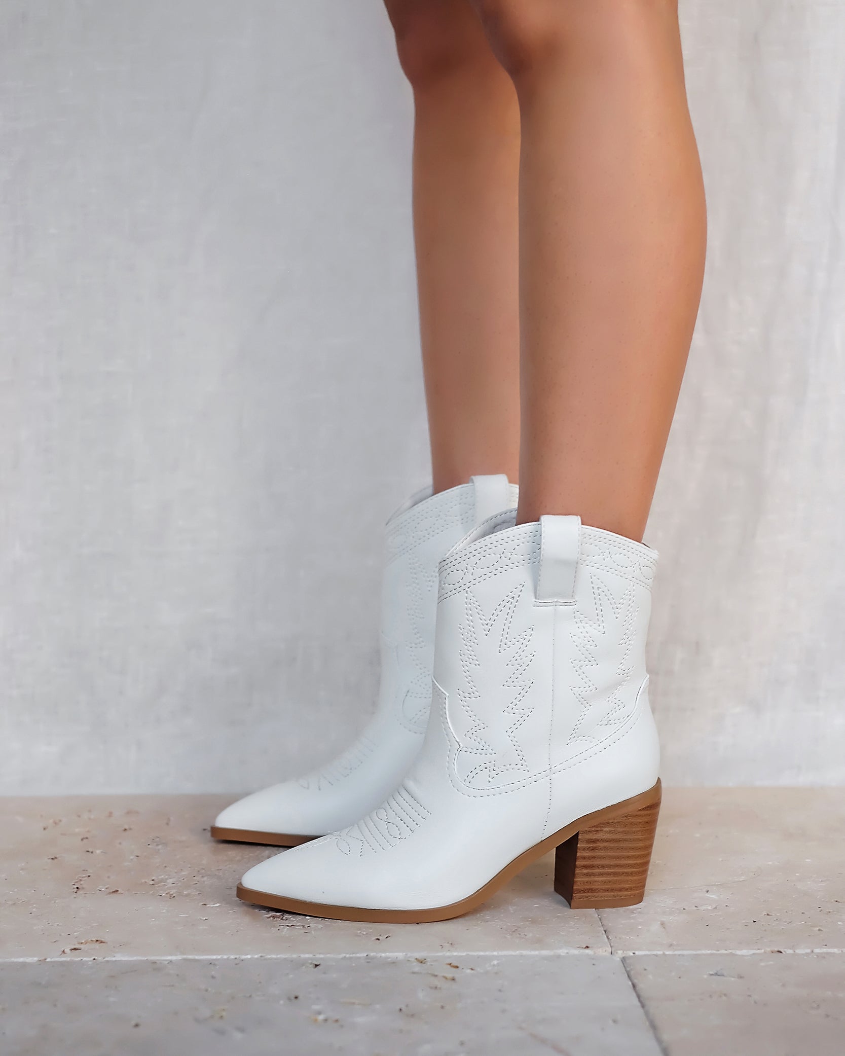 White western store style ankle boots