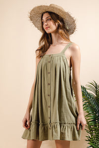 Simple Times Dress - Olive