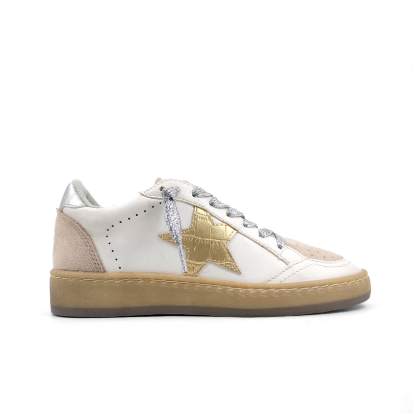 Kids Rosalia Gold Goose Sneakers ((LOW STOCK - Size 1 & 4))