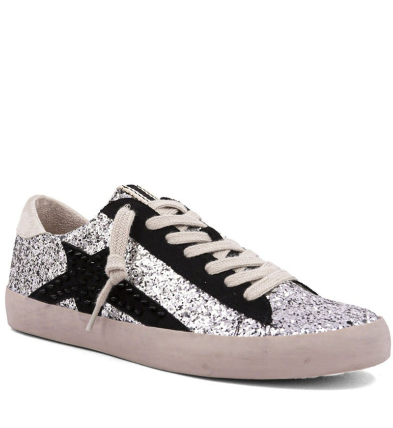 Glitter + Spikes Goose Sneakers