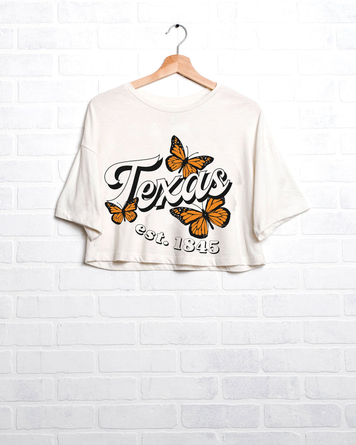 Texas Butterfly Cropped Tee