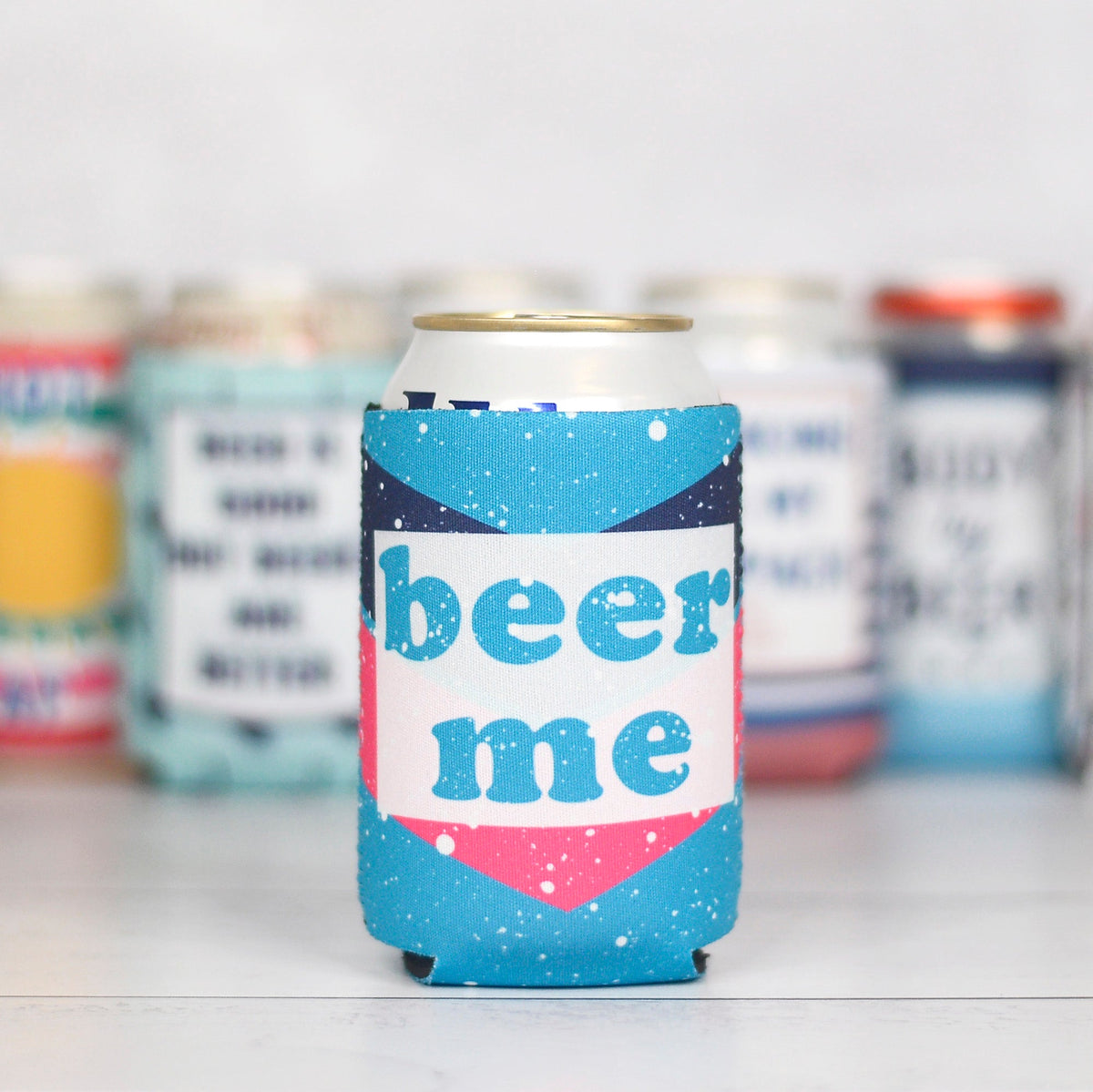 "Beer Me" 80s Can Cooler