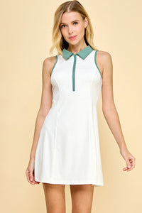 Courtside Cutie Dress - White