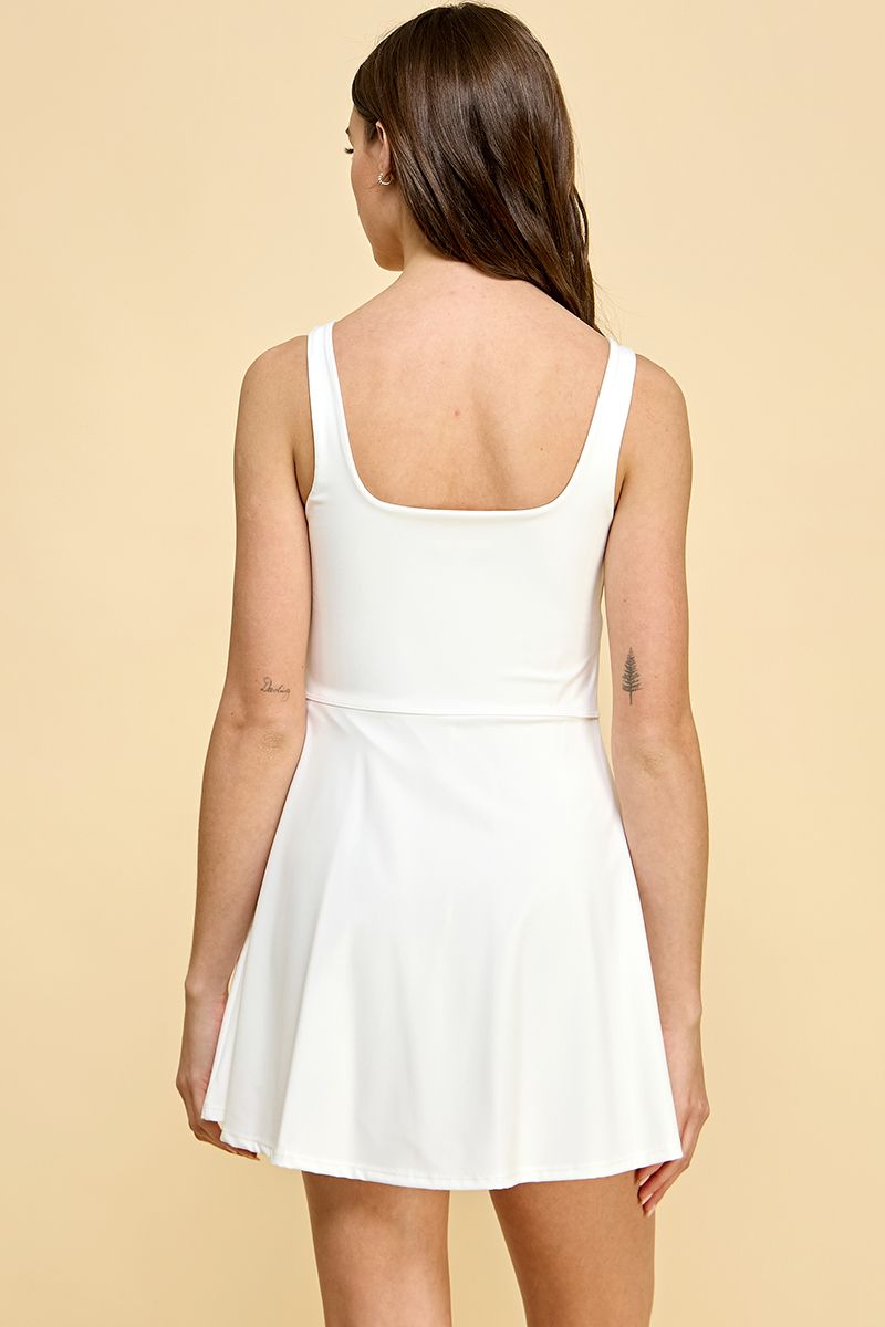 Stretch & Shine Dress - White