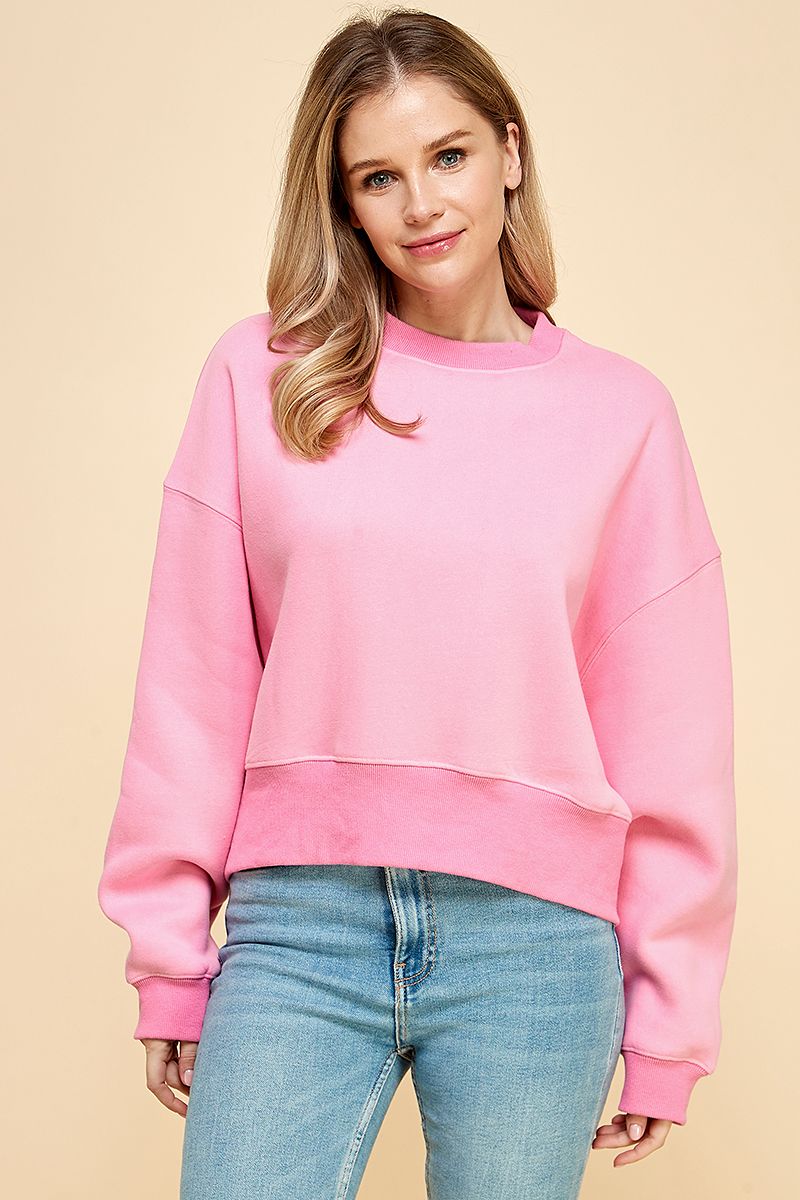Back To Basics Sweatshirt - Pink