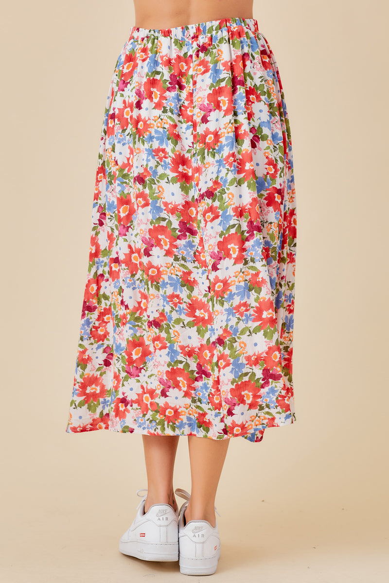 Cultivate Joy Skirt - Coral