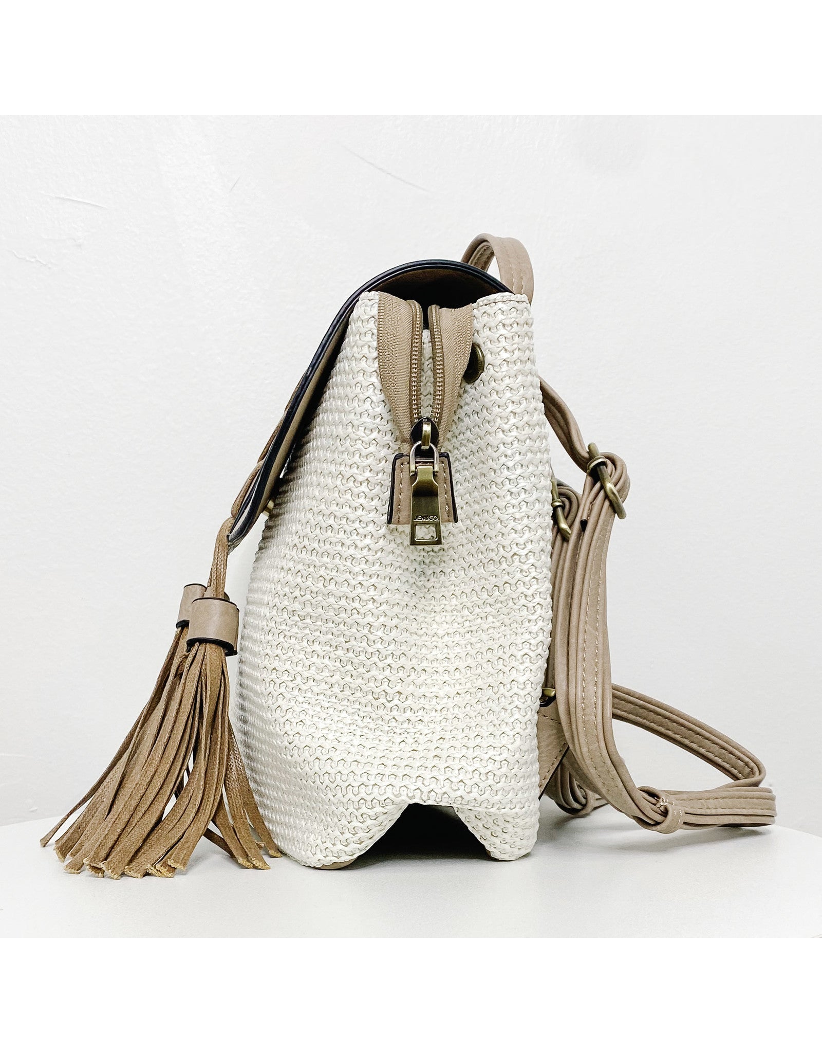 Mini on sale straw backpack