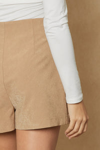 Life's Too Short Skort - Taupe