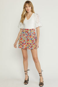 In Bloom Skirt - White